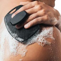 Silicone Massagem Escova De Banho, Duche Durável Cleaner, Esfoliar Bolha Pad, Fácil de Usar, Massageador Da Pele, Acessórios Do Banheiro - Image 1