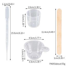 Kit De Ferramentas De Fundição De Mistura De Resina, 10 Copos De Medição, Varas De Madeira, 10 Droppers, Artesanato DIY, Fabricação De Jóias - Image 2