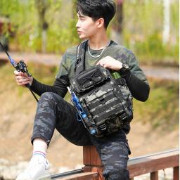 Mochila de assalto tático para homens, bolsa de pesca, molle para exterior, caminhadas, camping, caça mochila, bolsa sling, 20L - Image 2