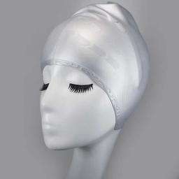 Silicone impermeável profissional Natação Cap, Equipamento De Competição Profissional, Plus Size Proteção De Orelha, Cabelo Comprido, Alta - Image 4