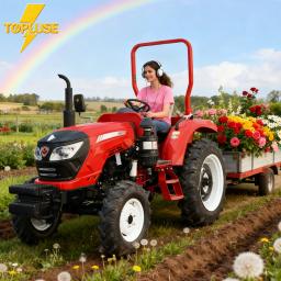 Trator Mini Personalizado de 25HP, Trator Agrícola Pesado 4WD, Aprovado pela EURO5, Fornecimento Direto de Fábrica à Venda - Image 4