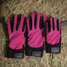 Cavassion feminino respirável equipamentos equestres luvas de mãos ao andar de cavalo equino vermelho formiga protetores de mão antiderrapantes - Image 5