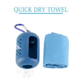 Toalha de microfibra de secagem rápida, saco de silicone, portátil, para esportes, corrida, ao ar livre, camping, fitness, academia, ioga, praia, viagem - Image 3