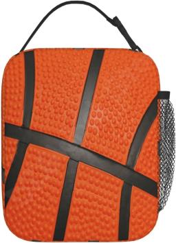 Lancheira de basquete esportiva bola, lancheira portátil isolada, mini saco térmico, de volta à escola, kit de refeição térmica para meninas e meninos - Image 2