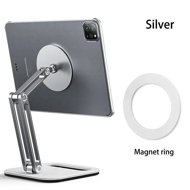 Suporte magnético do suporte da tabuleta do metal, apoio dobrável da almofada, ar pro 12 mini do ipad, xiaomi, acessórios de samsung - Image 1