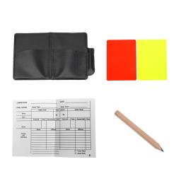 Cartão de futebol vermelho e amarelo com lápis coldre, Livro de registro, Ferramenta do árbitro, Match, 1, 2, 3 Set - Image 4