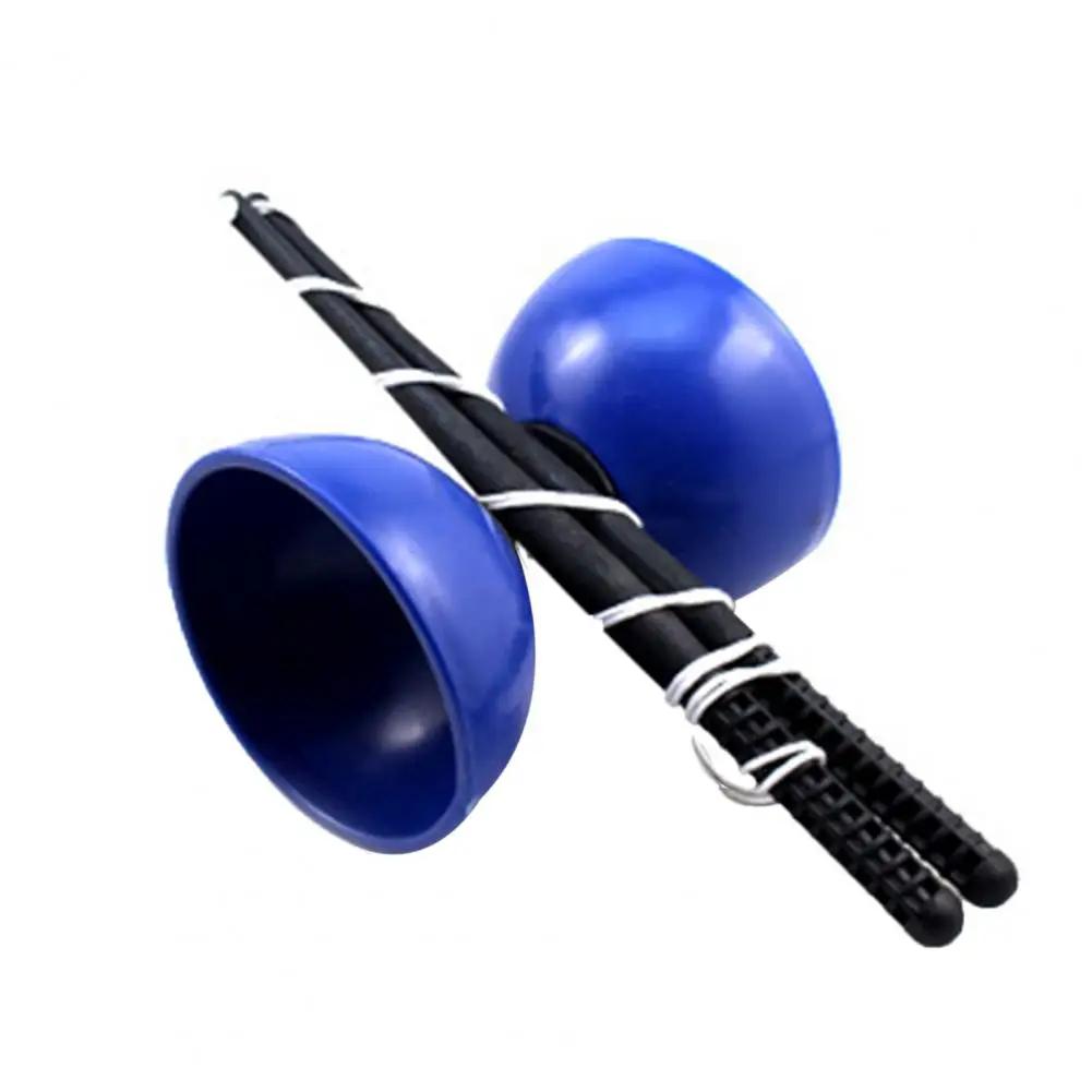 Malabarismo Diabolo Toy para adultos e crianças, Yoyo chinês engraçado, embreagem de 3 rolamentos, varas de metal chinês YOYO, brinquedos saco de cordas, presente - Image 1