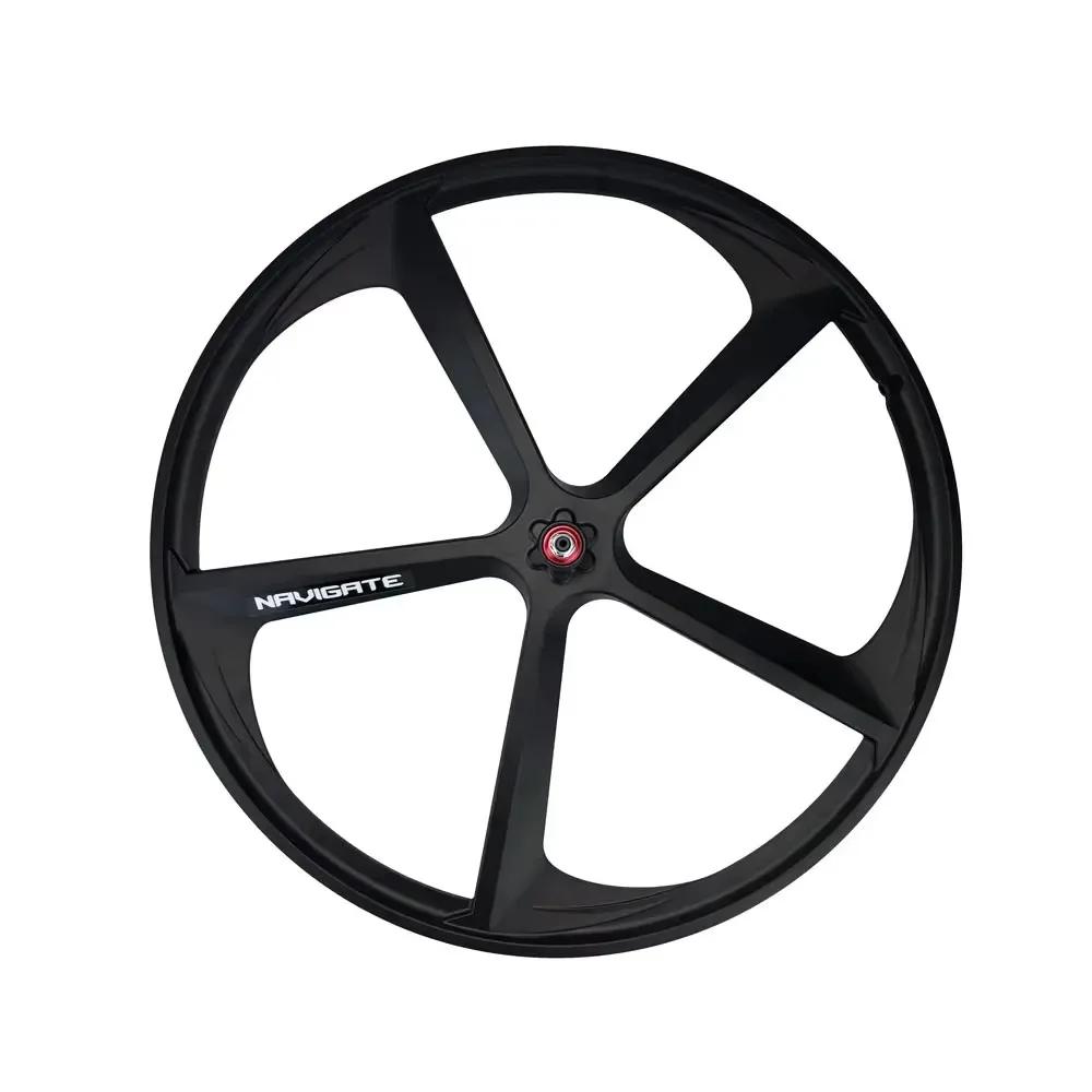 Magicbros roda de bicicleta 700c v freio liga magnésio 5 raios roda única velocidade fixie pista bicicleta dianteiro traseiro engrenagem fixa rodado - Image 1