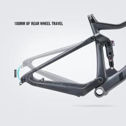 LEXON TACTIC Full Carbon MTB Quadro Suspensão de carbono Boost 148mm 29er Mountain Bike Cross Country DNM ROCKSHOX para bicicleta - Image 3