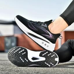 Tênis de corrida com placa de carbono elástico masculino, tênis antiderrapante, tênis de corrida de maratona profissional - Image 3