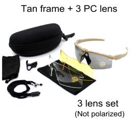 Outdoor Fotocromático Caça Tactical Óculos, Polarização Balística Óculos, Cor Bala Tiro Goggle, 3.0 - Image 4