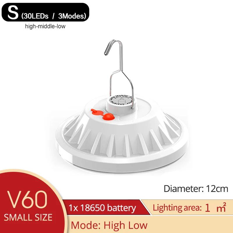 Solar recarregável Camping lâmpada LED, controle remoto, lanterna de carga, portátil, emergência, noite mercado luz, ao ar livre, casa - Image 1