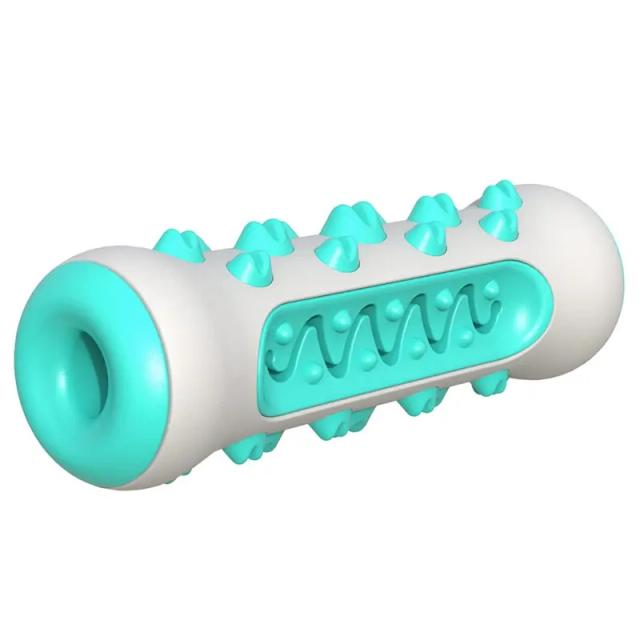 Brinquedo Dentário para Cães: Escova de Limpeza e Vara Mastigável em TPR Seguro para a Saúde Bucal dos Pets
