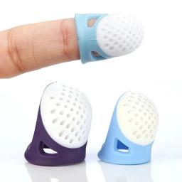 Multifuncionais dedais de silicone para costura, oco, respirável manga de dedo protetora, DIY artesanato acessórios - Image 2
