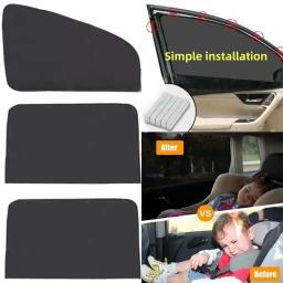Magnetic Car Sun Shade, Proteção UV, Cortina de carro, Janela Sunshade, Side Window Film, Mesh Visor, Verão - Image 4