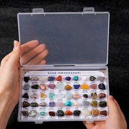 Natural Gemstone Crystal Sets para Jovem Geólogo, Rock Caixa De Coleção, Kit De Ciências Minerais, Espécime De Geologia, Presentes para Crianças - Image 6