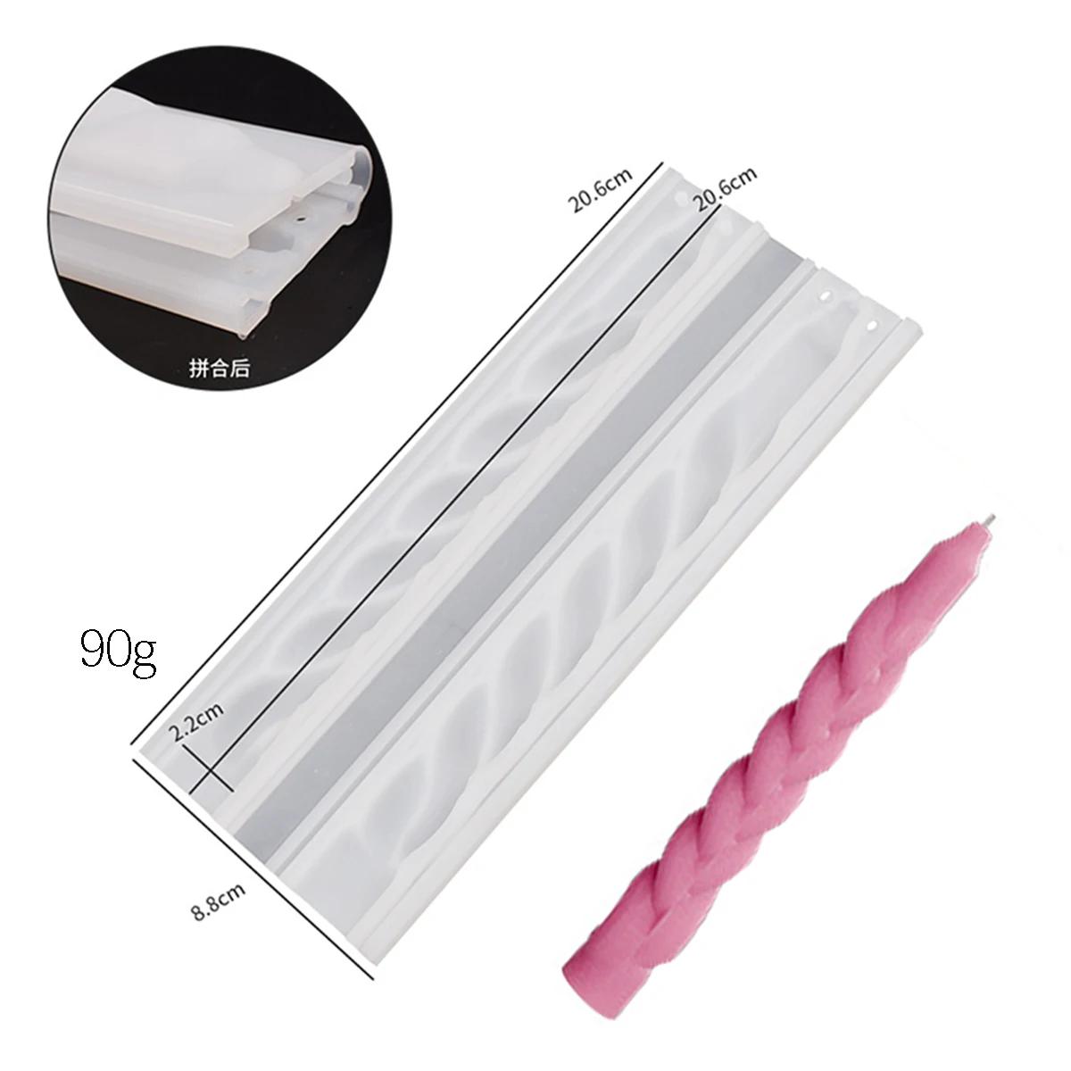Silicone Espiral Longo Pólo Vela Molde, Geometria DIY, Vela Redonda Fazendo, Resina Soap Mold, Presentes Artesanais, Decoração de Casa, Romântico - Image 1