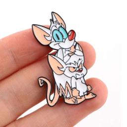 Pin bonito do esmalte do rato para roupas, Alfinetes de lapela do anime vintage, Presente de ano novo, Emblemas de maleta manga no broche da mochila - Image 1