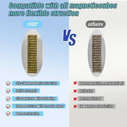 Blocos de construção magnéticos meu mundo cubo magnético para empilhamento conjunto de construção educar brinquedos sensoriais crianças meninos meninas idades 3 + diy - Image 2