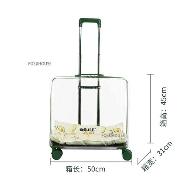 Caixa Transparente Moderna para Animais de Estimação: Bolsa Portátil de Grande Capacidade para Cães e Gatos em Viagens e Transportes