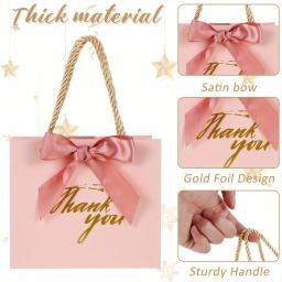 12pçs sacos de presente para casamento, decoração pequena, obrigado, caixa de presente para convidados, casamento, chá de bebê, suprimentos para festa de aniversário - Image 5