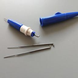 1 pçs caneta estilo agulhas de feltro lidar com ferramenta titular com 3 agulhas diy mão lã pino ferramenta feltro tecido fio apliques artesanato tricô - Image 4