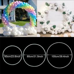 1pc diâmetro 60cm 80cm 100cm balão redondo arco kit titular arco de balão festa de aniversário de casamento decoração fundo do chuveiro do bebê - Image 3