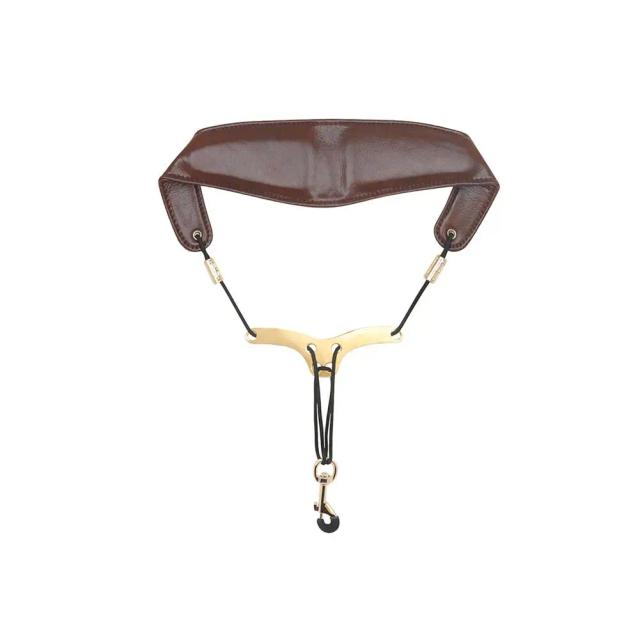 Cinta de Pescoço YOUZI para Saxofone com Cinto Antiderrapante, Fivela de Metal e Cordão de Couro Universal
