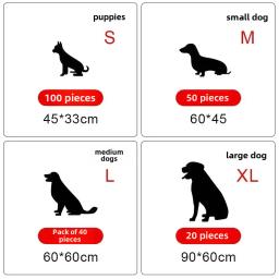 Pet descartável urina almofadas, espessamento cão fralda, umidade absorvente, suprimentos de limpeza, por atacado, comércio exterior - Image 3