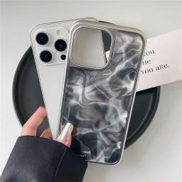 Japão ins água ondulação artística caso de telefone para iphone 15 13 14 12 16 pro max 11 plus capa traseira à prova de choque - Image 4