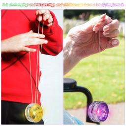 Light Up Yoyo Joaninha Brinquedos para crianças e adultos, bolas engraçadas, cores misturadas, brinquedos infantis profissionais, brilho em massa, cor aleatória, 10 peças - Image 2