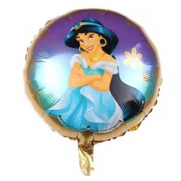Princesa jasmim festa de aniversário decoração descartável utensílios de mesa copo prato toalha de mesa balão banner conjunto suprimentos de chá de bebê - Image 6