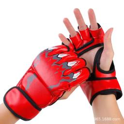 Luvas de boxe de meio dedo para adultos, sacos de artes marciais mistas, luta livre, treinamento MMA, luvas Sanda para homens e mulheres - Image 6