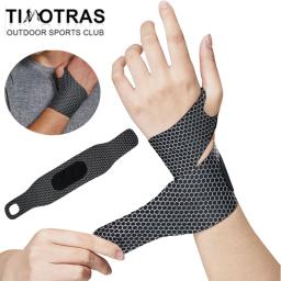 Pulseiras Esportivas Ajustáveis para Ginásio, Suporte de Pulso, Protetor Carpal, Envoltório de Lesão Respirável, Band Strap, Segurança, 1Pc - Image 3