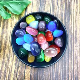 100g 20-30mm olho de gato pedra de cristal cai cura colorido pedra cascalho espécime aquário tanque de peixes decoração - Image 1