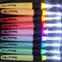 LED Light Crochet Ganchos, Agulhas De Tricô, Acessórios De Tecelagem, Ferramentas, DIY, Ferramenta De Agulha Luminosa, 1Pc - Image 2