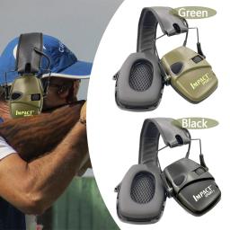 Anti-Noise Shooting Earmuffs, Fone De Ouvido Tático, Amplificação De Som De Impacto, Proteção De Ouvido, Esportes Ao Ar Livre, 1Pc - Image 2