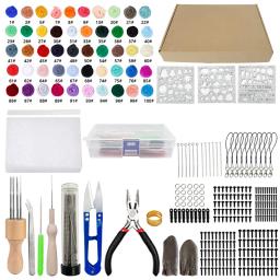 Kit de ferramentas de feltro, lã básica, feltro artesanal, materiais de tecido DIY, acessórios, 40 cores - Image 3
