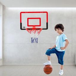 Mini Basket Ball Board Toy Set para crianças, aro de basquete suspenso, parede interior montada, tiro Sport Trainer, presente para menino, porta, crianças - Image 4