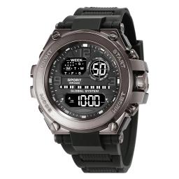 Relógios esportivos impermeáveis masculinos, relógio multifunções, relógio digital militar ao ar livre, relógio eletrônico inteligente para homem, crianças, 30m - Image 2