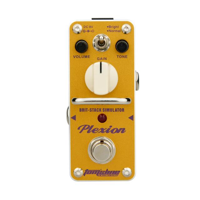 Pedal de Efeito para Guitarra Elétrica com Simulador Aroma Aglomerado Britânico - Mini Efeito Único com True Bypass