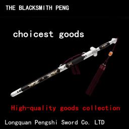 Coleção Longquan Swords, Espadas chinesas exclusivas, Aço especial artesanal, Bainha de sândalo vermelho, Acessórios para escultura em prata pura - Image 2