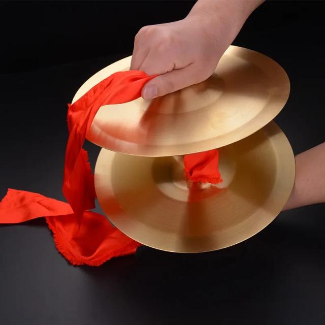 Par de instrumentos de percussão tradicionais chineses feitos à mão com corda para dedos, perfeitos para palco e brinquedos musicais