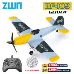 Avião de controle remoto profissional para crianças, avião RC, aeronave de espuma EPP, planador modelo voador brinquedos, presentes, rádio 2.4G, BF109 - Image 1