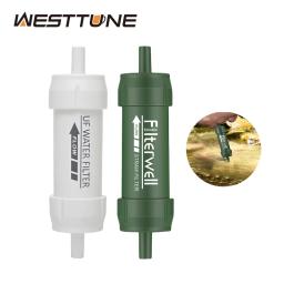 Westtune-Outdoor Mini água filtro palha, Camping purificação, portátil caminhadas purificador de água, sobrevivência ou suprimentos de emergência - Image 1