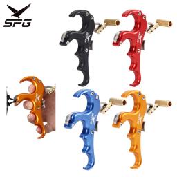Arco e flecha composto Bow and Arrow Set, tiro profissional, Release Handle, Thumb Caliper, Gatilho Acessórios, 4 Finger Grip - Image 1