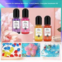 Alta Transparente Corante Resina, Cap Preto Gota Gel Cor Essência, Acessório Cristal DIY, Corante Colorir, 2 Geração, 24 30 Set Cor - Image 6