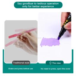 Extra Fine Tinta Acrílica Marcador Canetas, Pontos Ponta Brush Markers Set, caligrafia, letras de vidro, arte rupestre, pintura, 12, 60 cores - Image 5