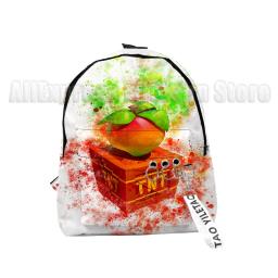 Crash bandicoot na corrida escola mochilas meninos meninas bonito pequeno sacos de viagem 3d impressão oxford à prova dwaterproof água chave sacos do caderno - Image 3