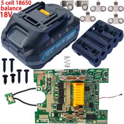Equilíbrio 5 células 18650 para kits de revestimento de bateria de lítio Makita 18V carcaça 3Ah 2,5Ah 2Ah - Image 3